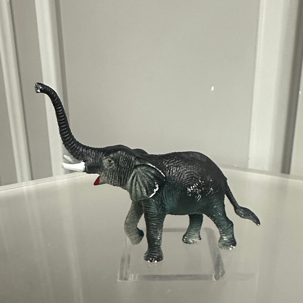 Majestic Black Elephant Figurine